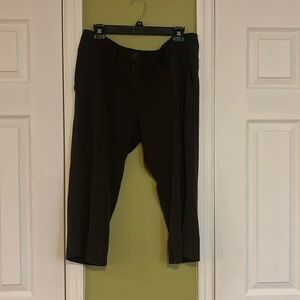 Tracy Evans Wear to Work Capri Brown Side Slit Pockets